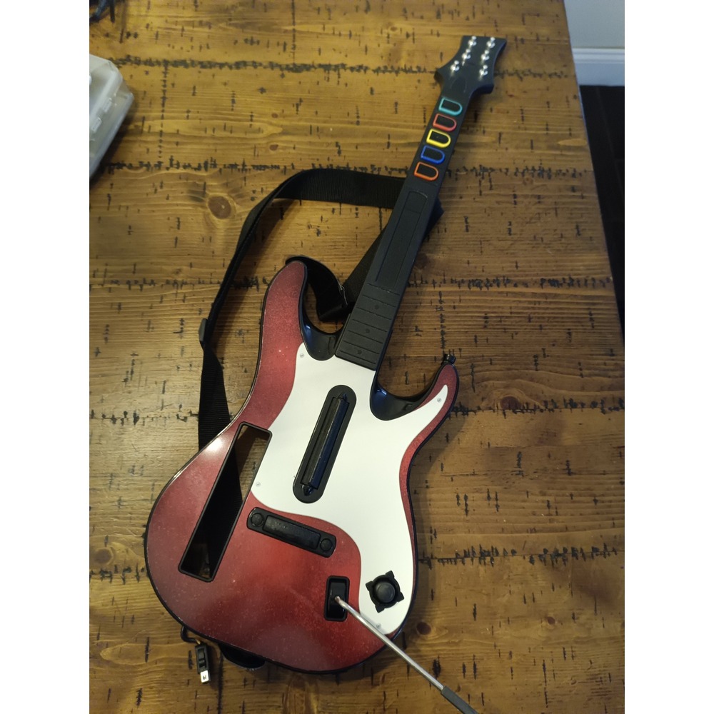 Activision Guitar Hero 5 Wii Wireless Guitar Controller Red 95911.805 No Cover